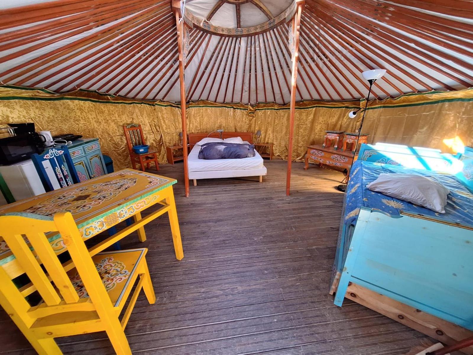 Campingplatz Le Village Insolite Yourte Et Roulotte Saint-Benoît-des-Ondes